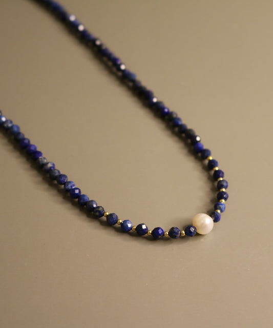 Celestial Grace Lapis Lazuli Necklace