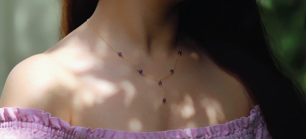 Layla Amethsyt Chain Necklace
