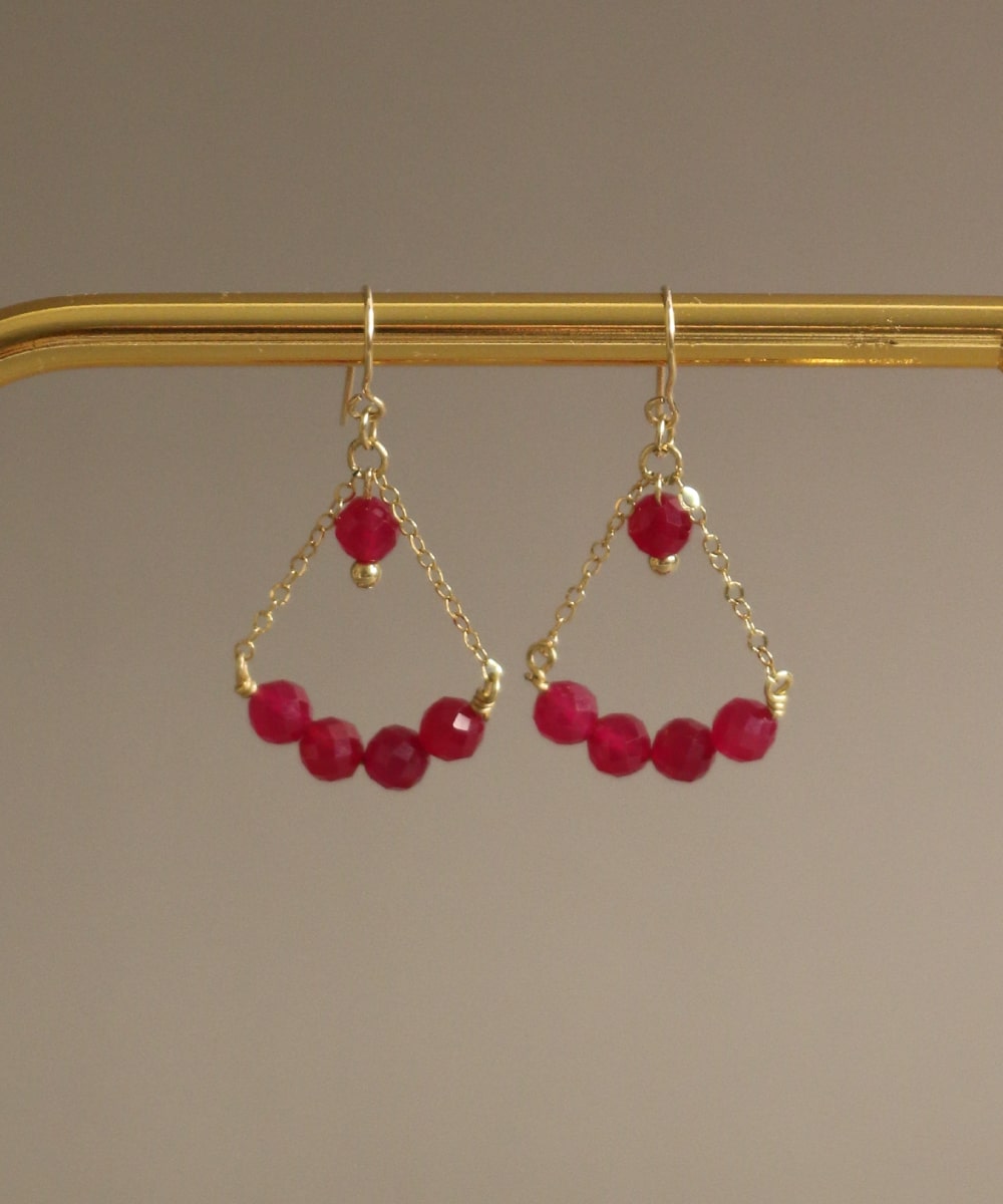 Scarlet Muse Set – Ruby Necklace & Earrings