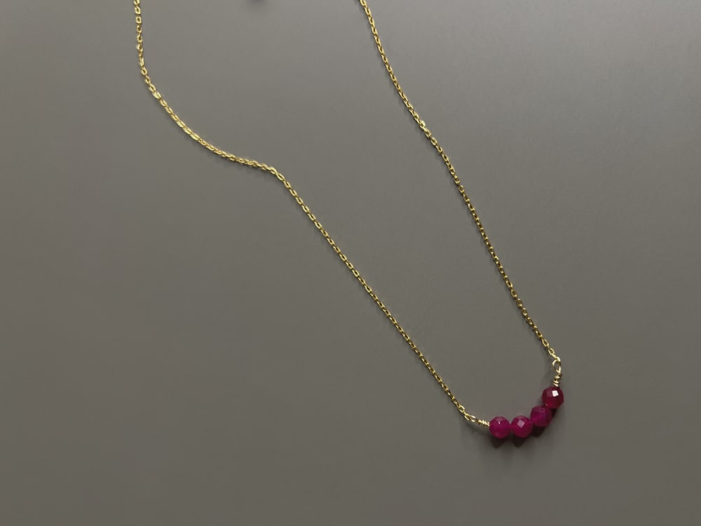 Amara Ruby Chain Necklace
