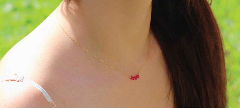 Amara Ruby Chain Necklace