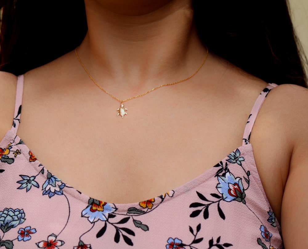 Lucky Charm Turtle Necklace