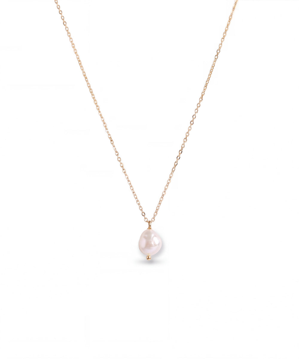 Luna Single Pearl Necklace