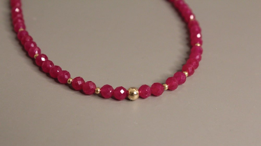 Crimson Glow Ruby Necklace