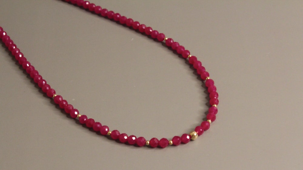 Crimson Glow Ruby Necklace