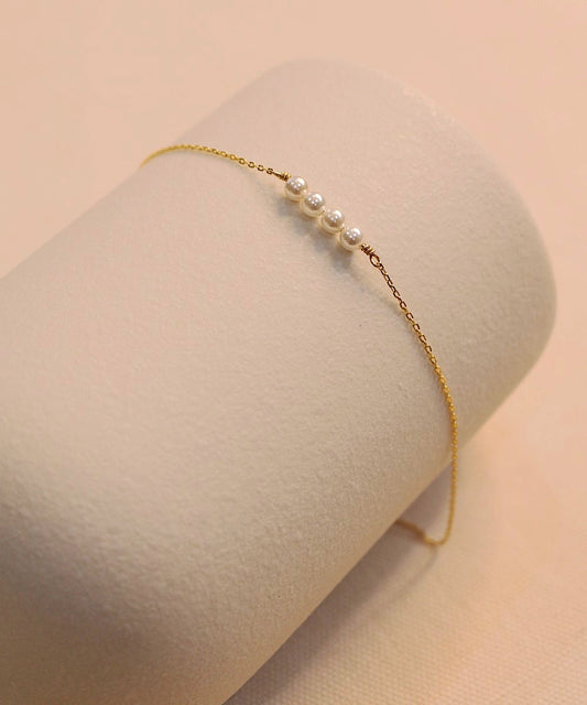 Golden Pearl Drift Bracelet