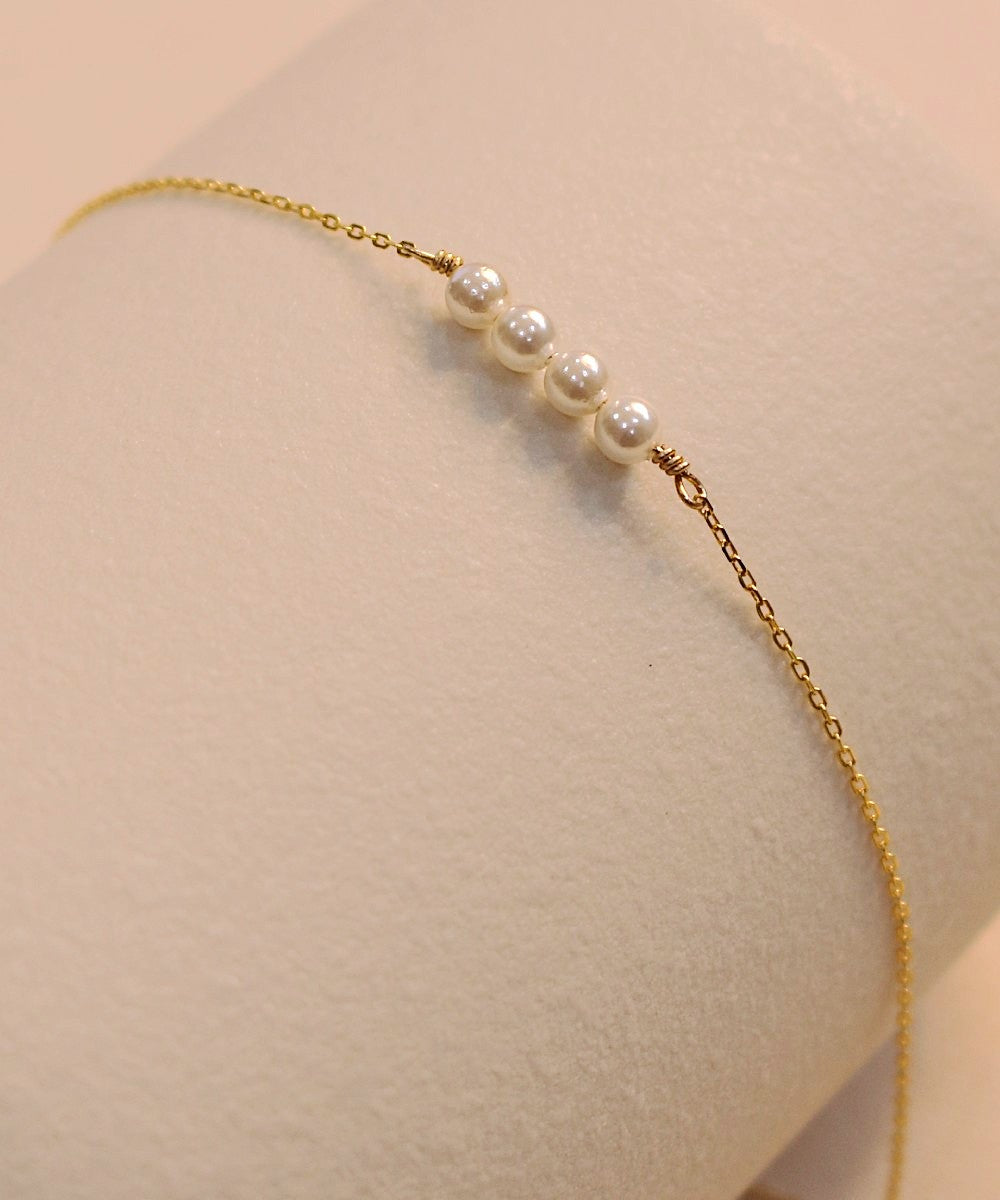 Golden Pearl Drift Bracelet