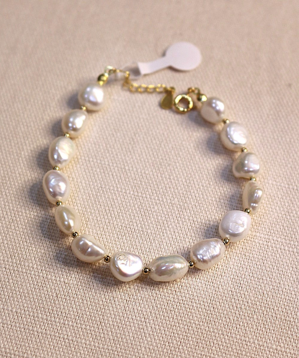 Golden Tides Pearl Bracelet