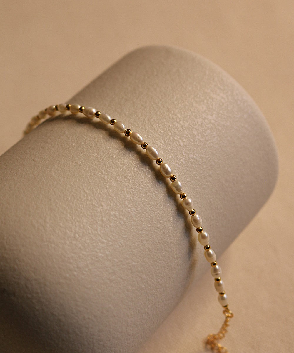 Luna Rice Pearl Bracelet