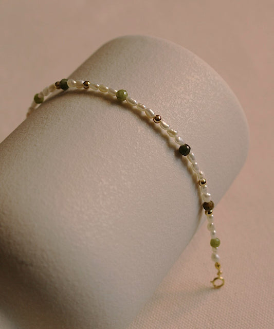 Tranquil Grace Jade Pearl Bracelet