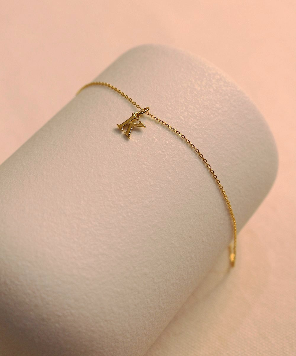 Golden Initial Bracelet