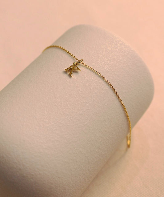 Golden Initial Bracelet