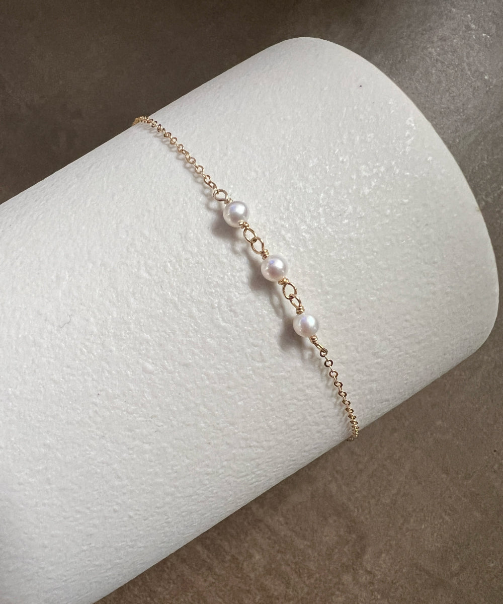Triple Pearl Bracelet