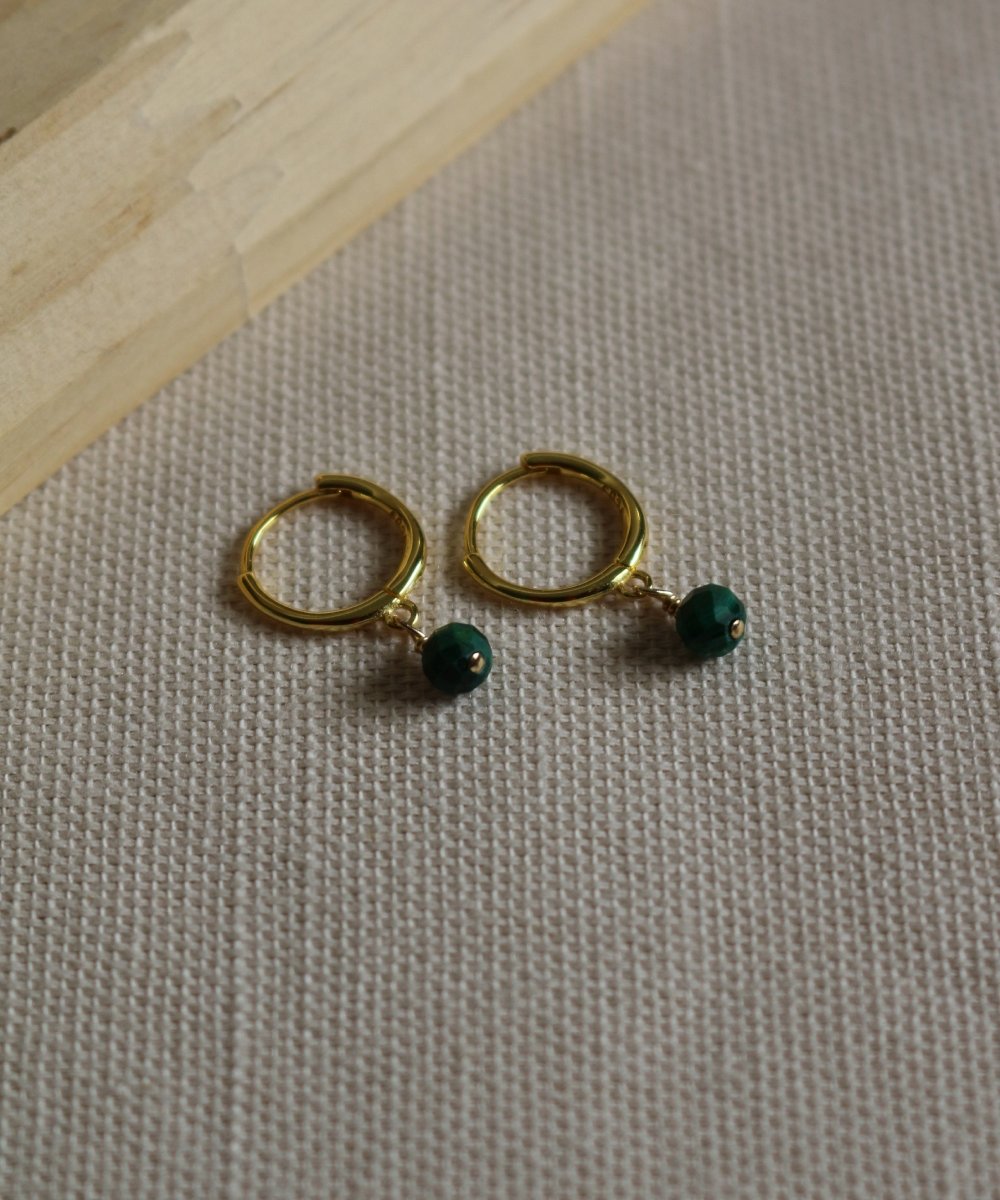 Malachite Glow Hoops