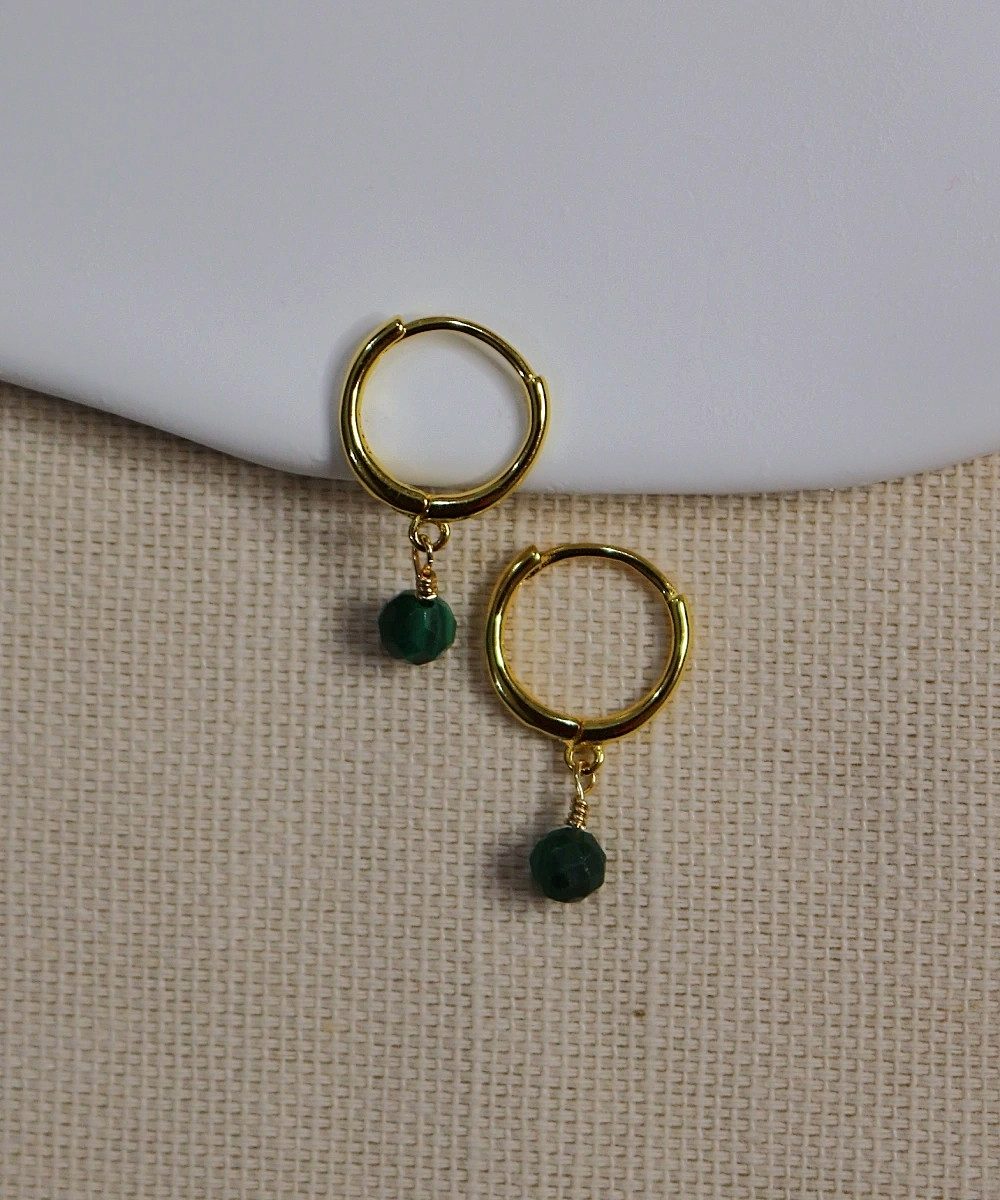 Malachite Glow Hoops