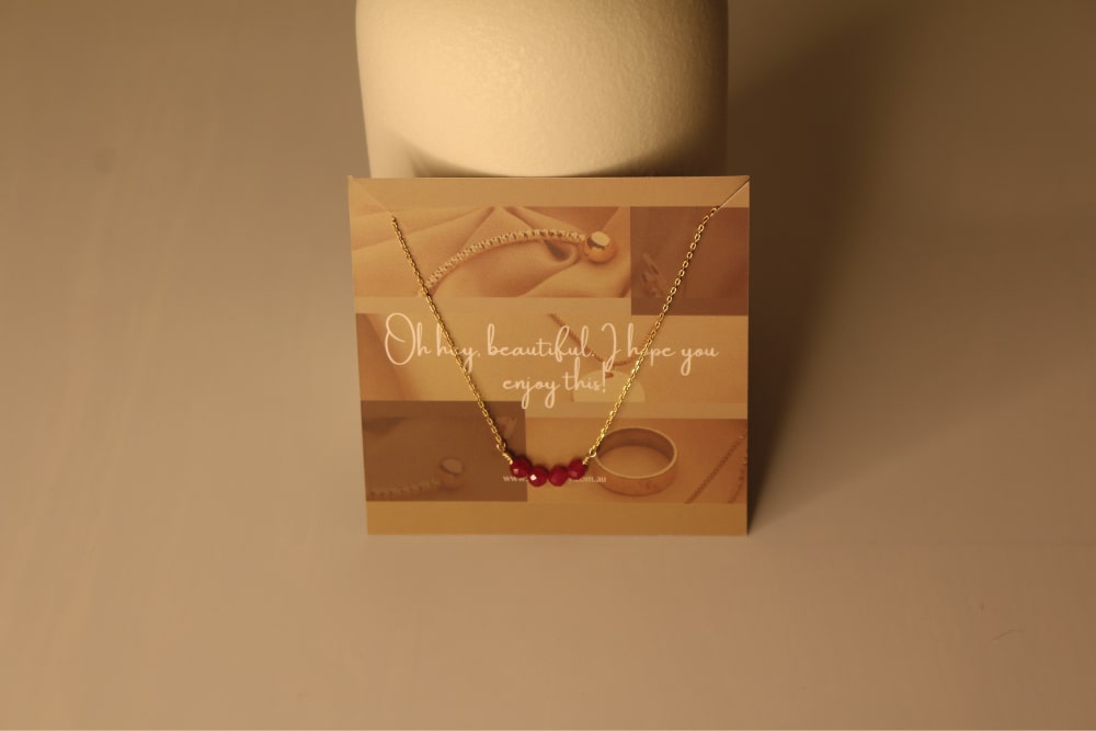 Amara Ruby Chain Necklace
