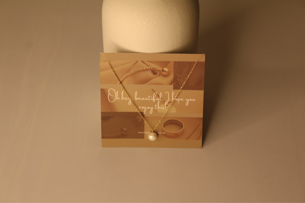 Ava Single Pearl Necklace