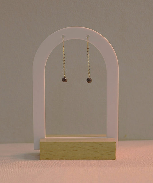 Midnight Drop Sapphire Earrings