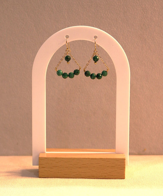 Verdant Chandelier Malachite Earrings