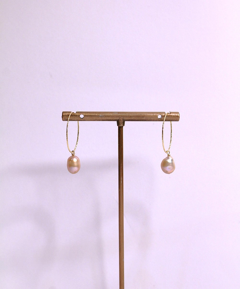 Purple Baroque Pearl Earrings