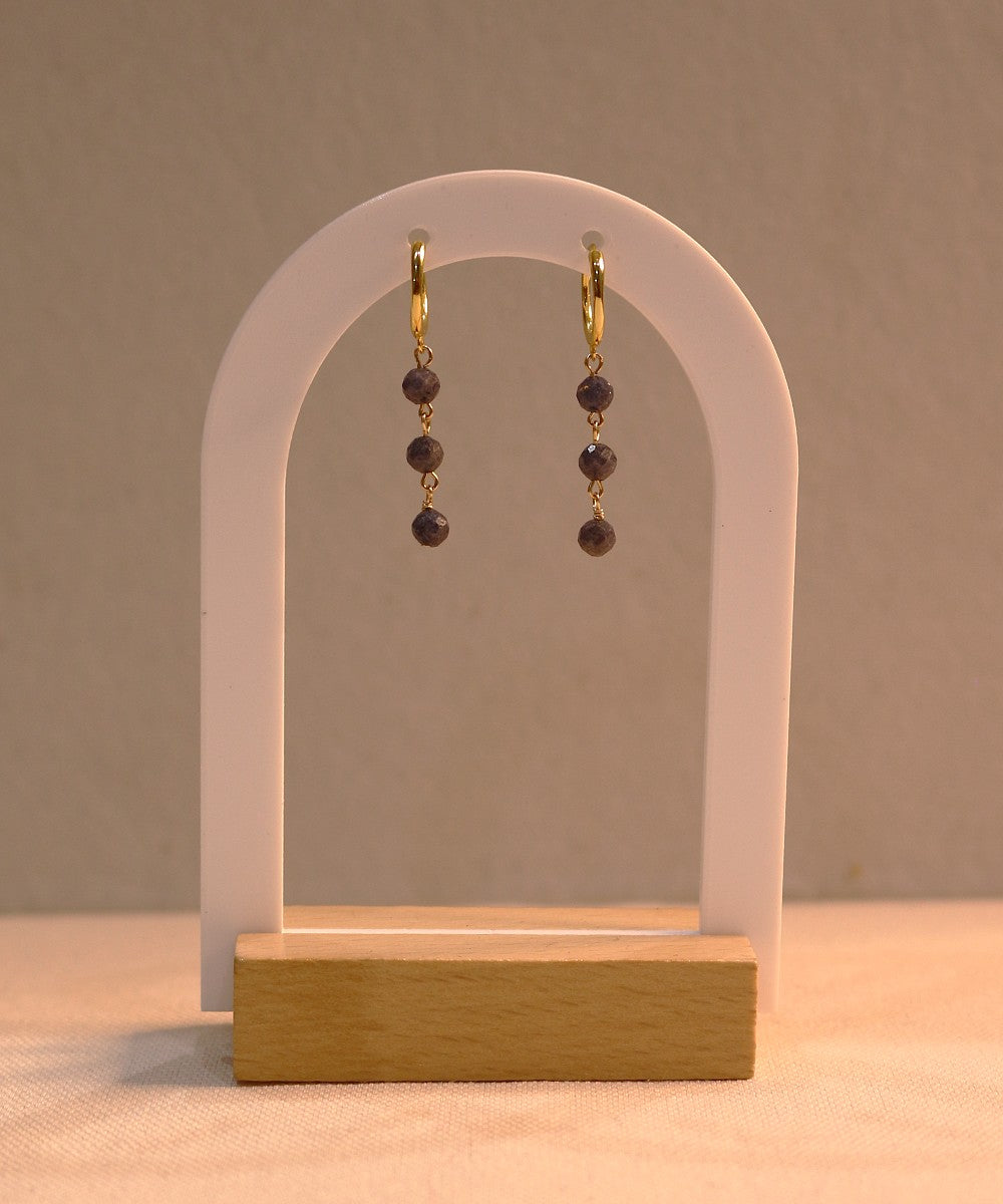 Eclipse Trio Sapphire Hoops