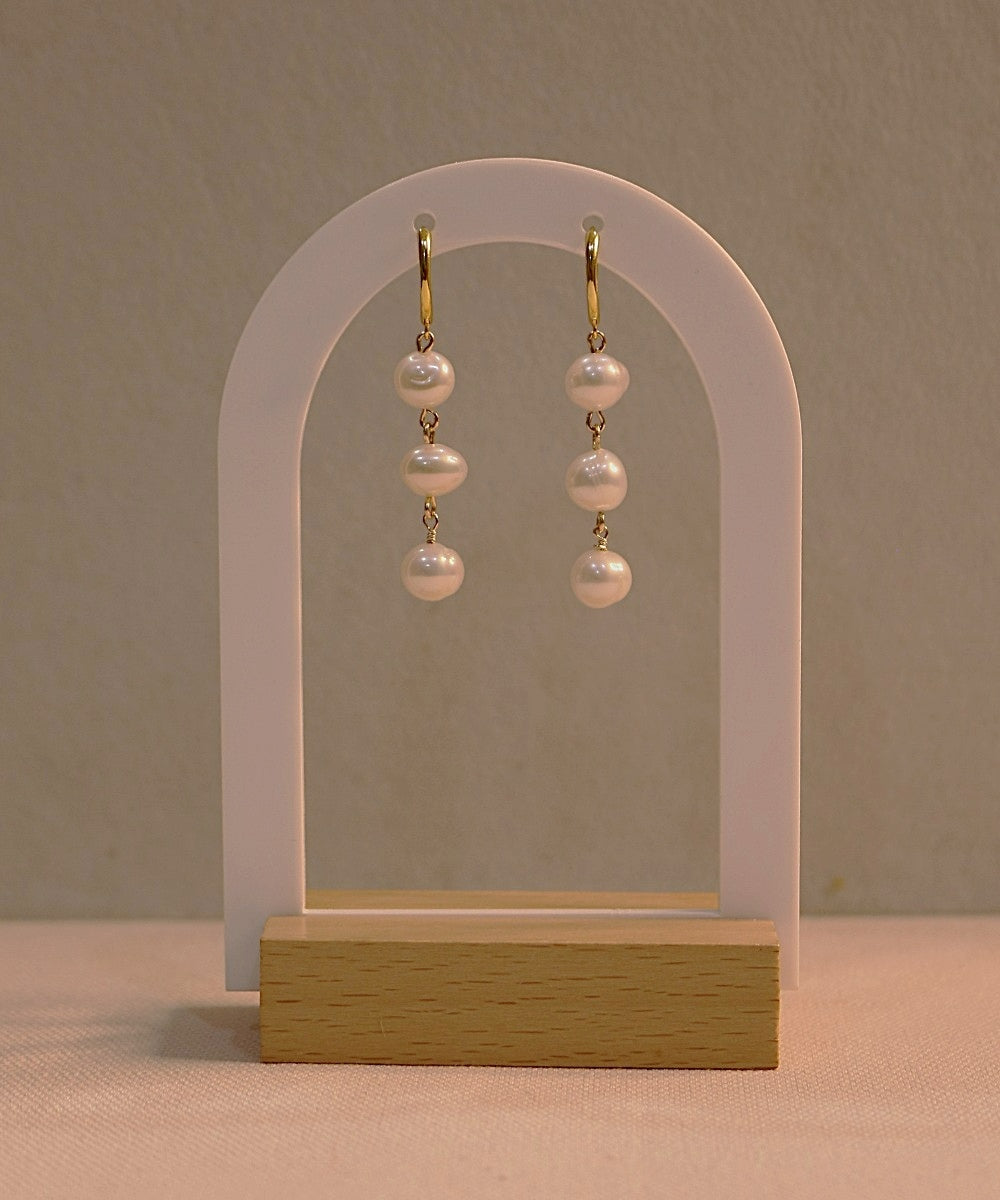 Lustre Line Trio Hoops