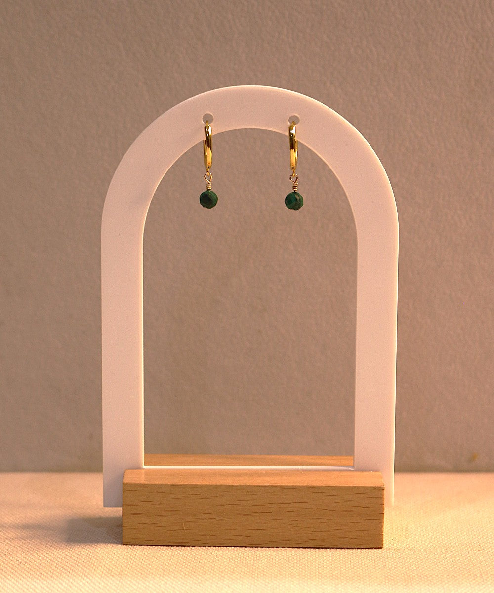 Malachite Glow Hoops