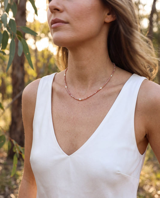 Rosé Harmony Beaded Necklace