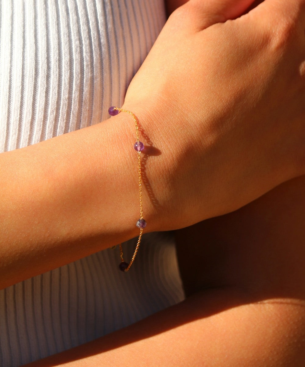 Amethyst Glow Bracelet