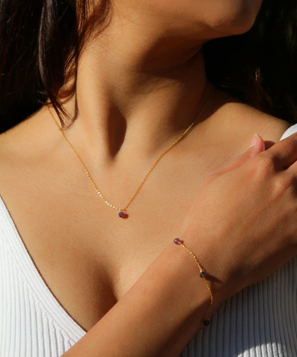 Amethyst Glow Bracelet