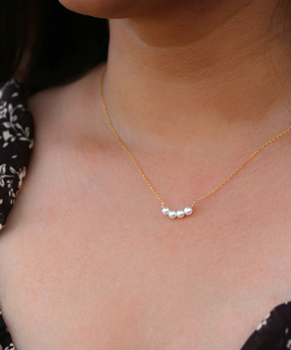 Moments in Bloom Pearl Necklace