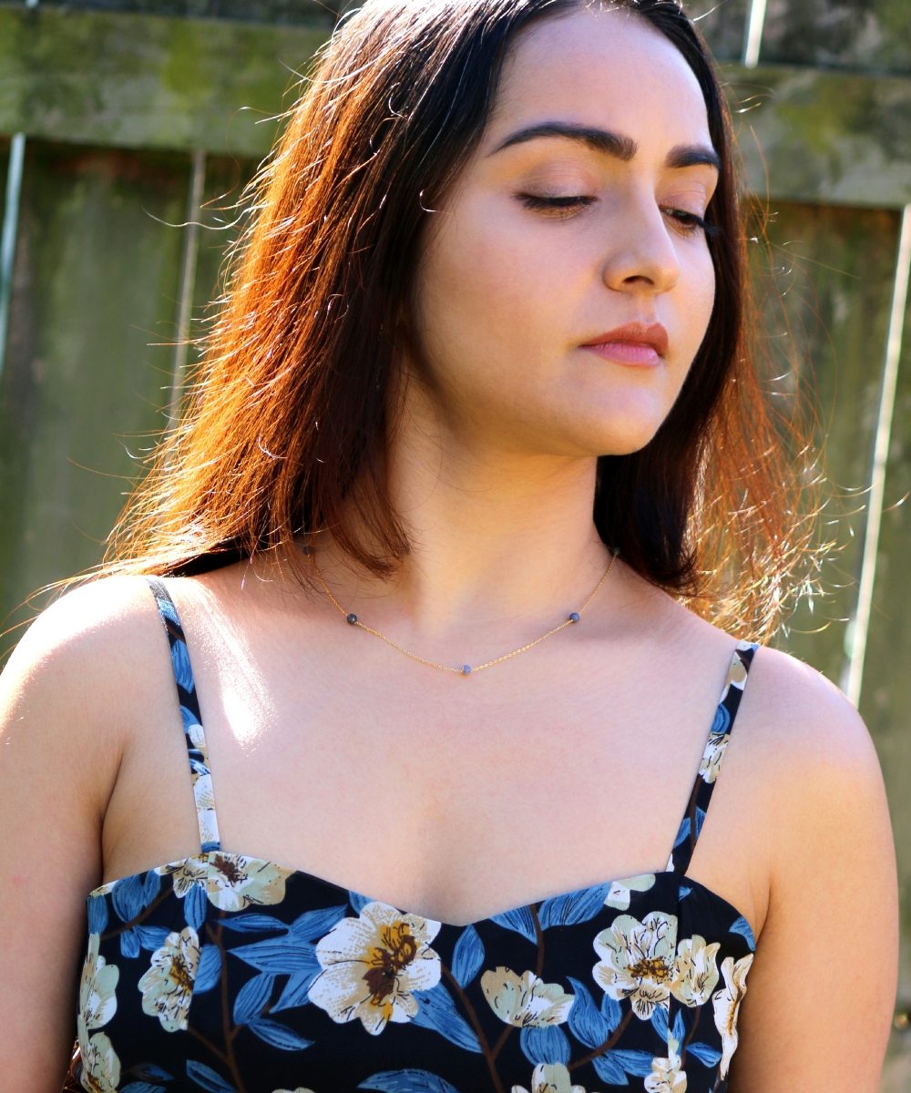 Midnight Muse Sapphire Necklace