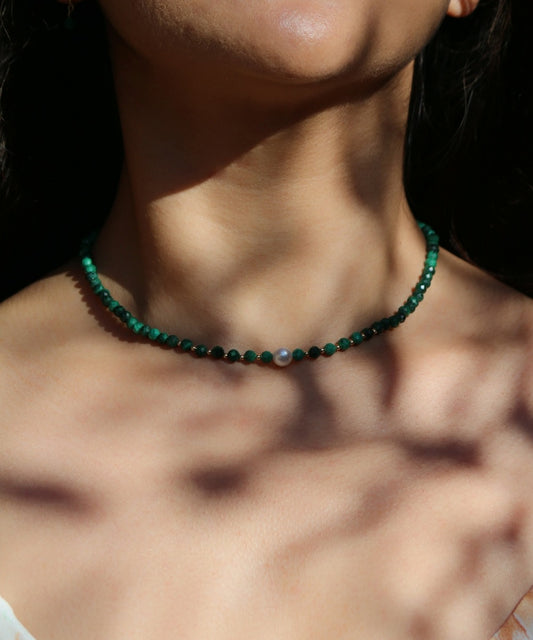 Heart of Earth Malachite Necklace