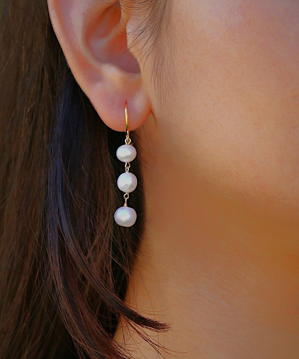Lustre Line Trio Hoops