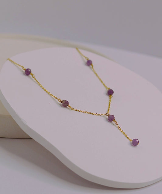 Layla Amethsyt Chain Necklace