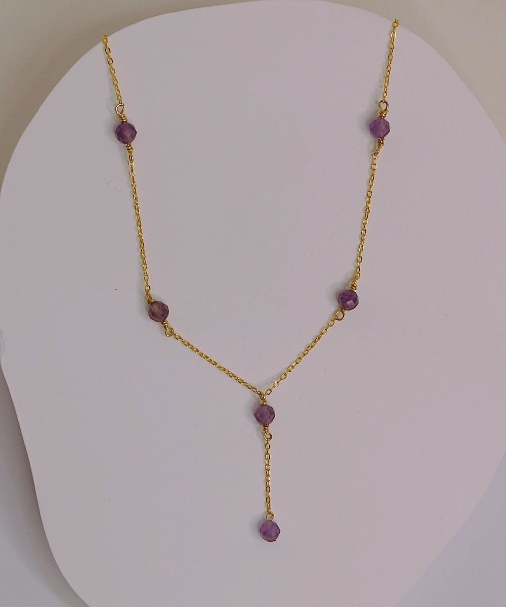 Layla Amethsyt Chain Necklace