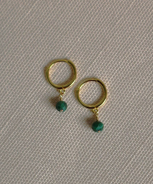 Malachite Glow Hoops