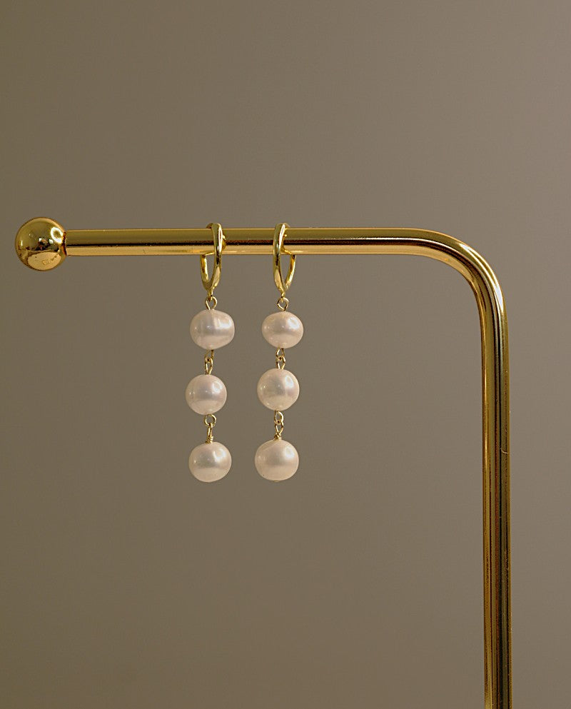 Lustre Line Trio Hoops