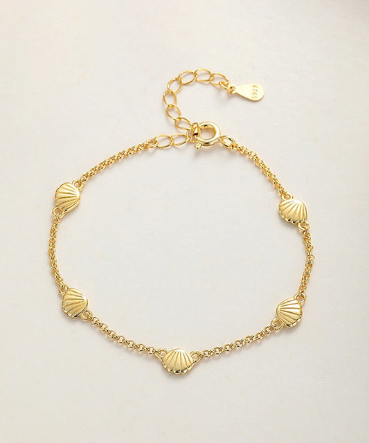 Ocean Muse Shell Bracelet - Golden