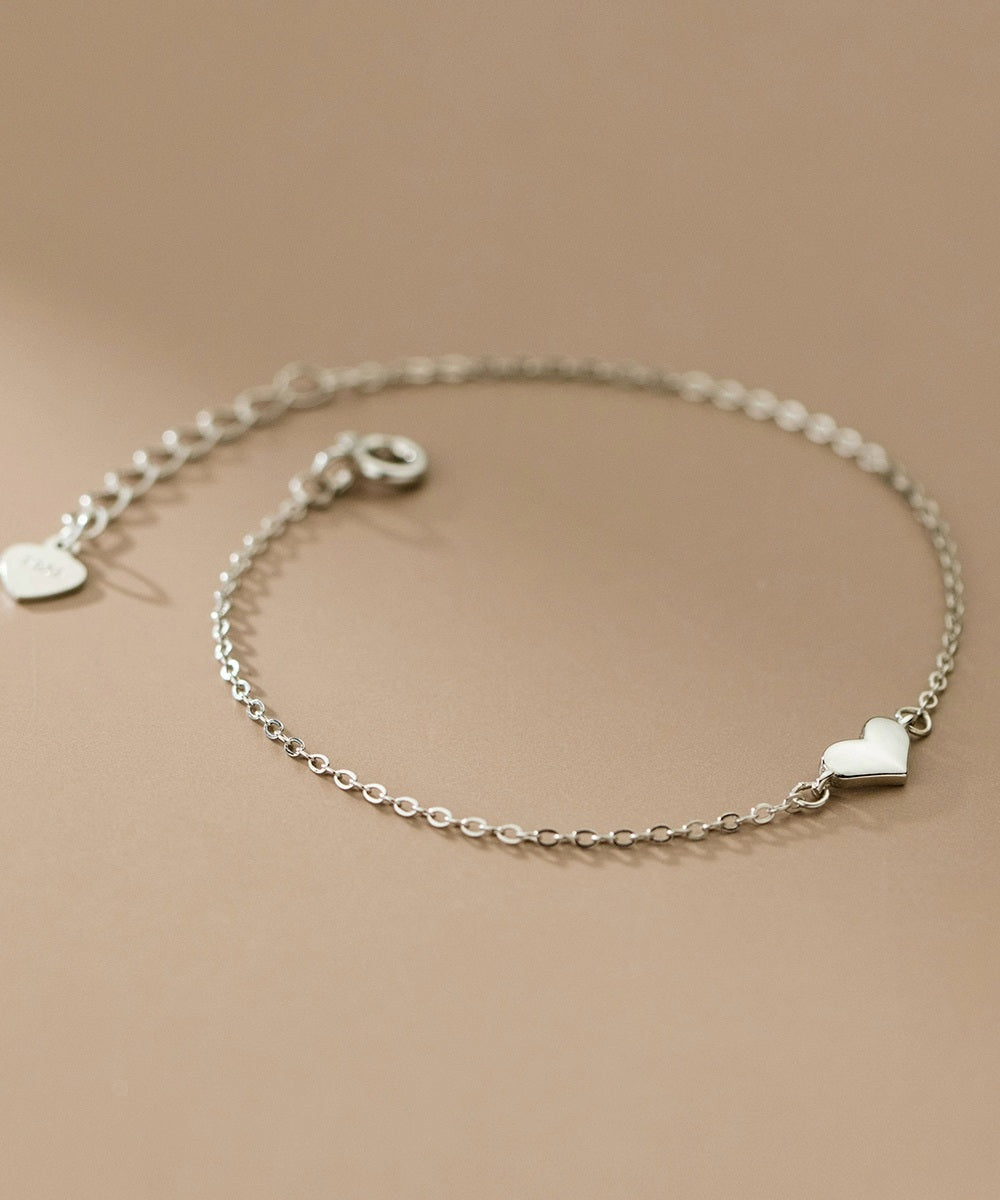 Silver Heart Bracelet