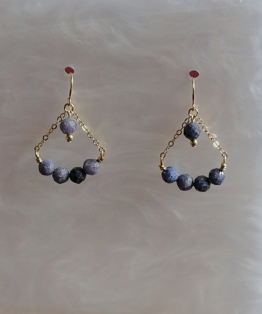 Celestial Sapphire Chandelier Earrings