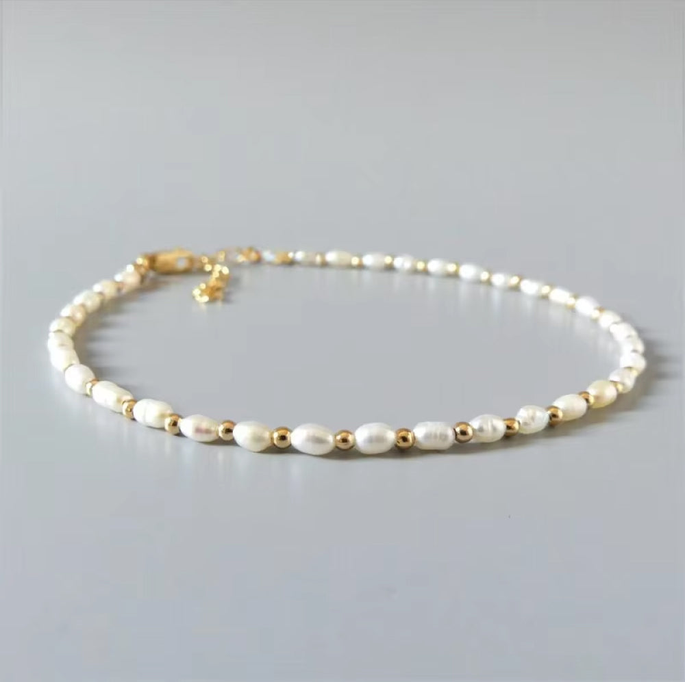 Luna Rice Pearl Bracelet