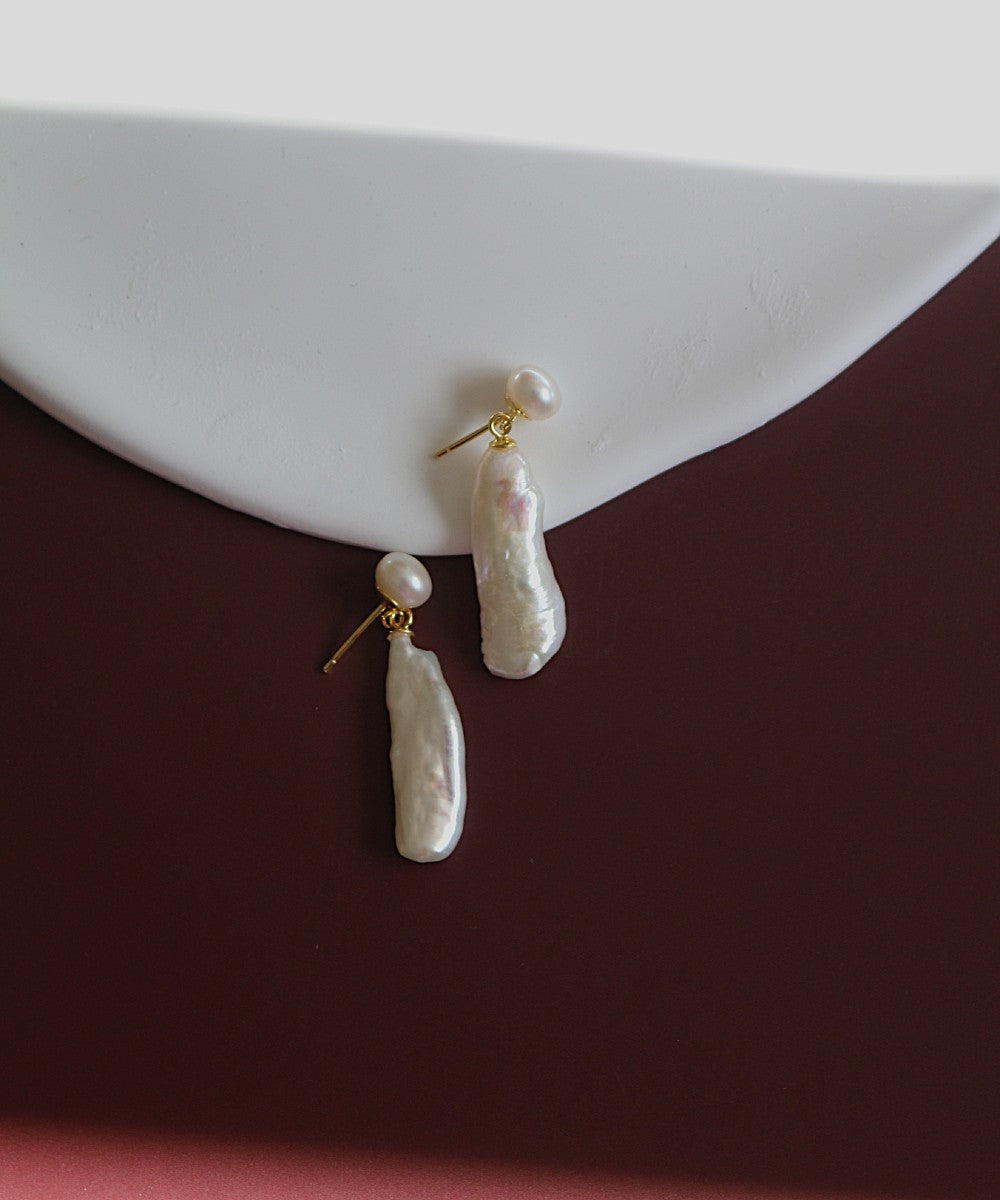 Riverlight Biwa Pearl Earrings