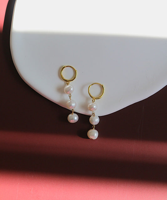 Lustre Line Trio Hoops