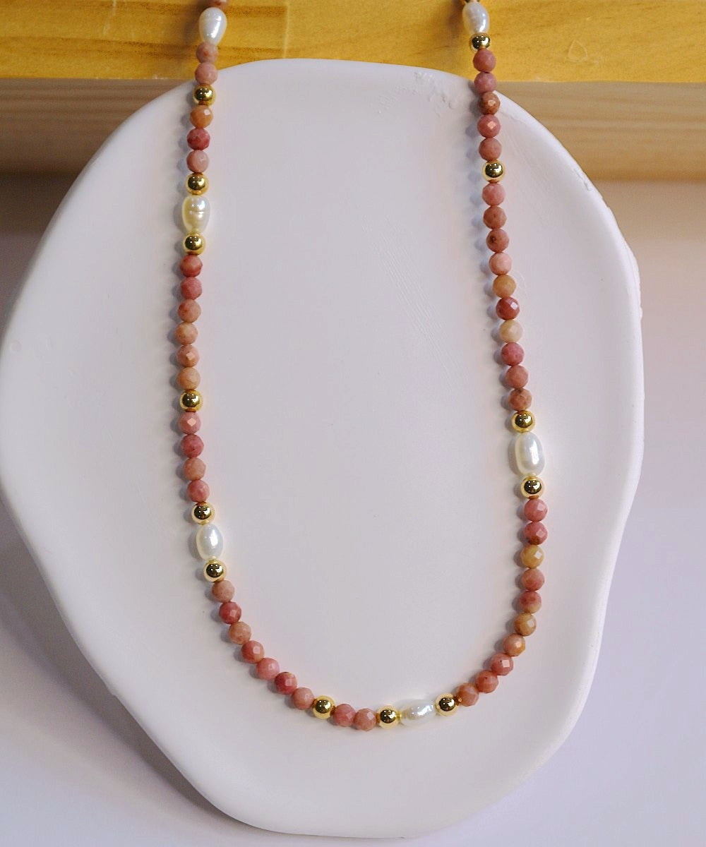 Rosé Harmony Beaded Necklace