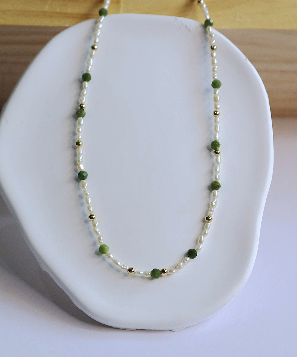 Eden Pearl & Jade Choker