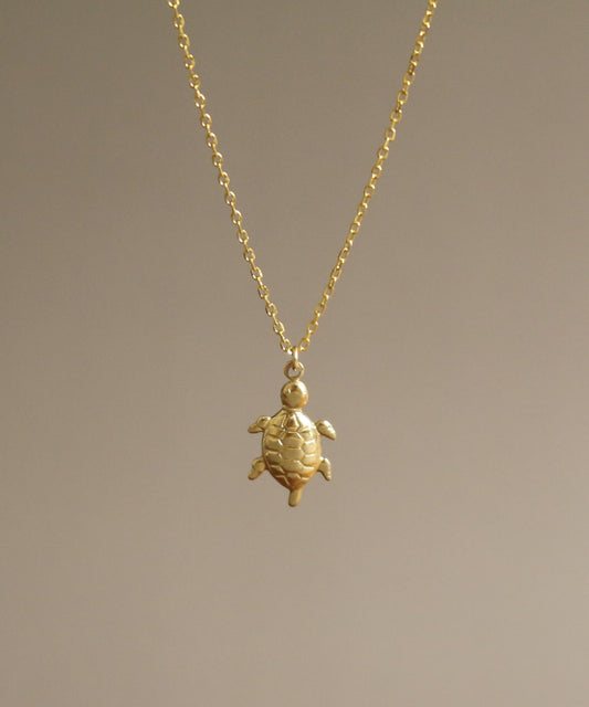 Lucky Charm Turtle Necklace