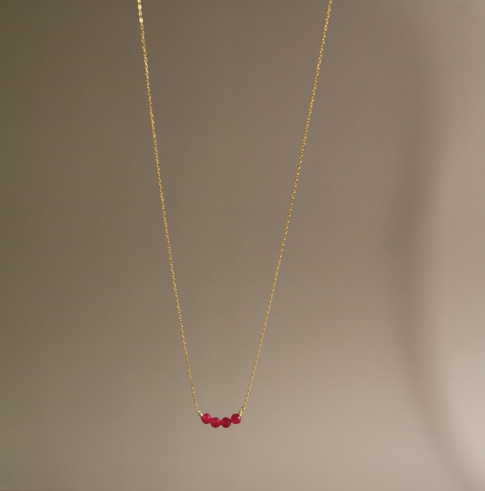 Scarlet Muse Set – Ruby Necklace & Earrings
