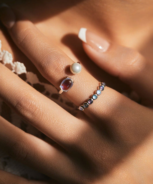 Moonstone Prism Ring