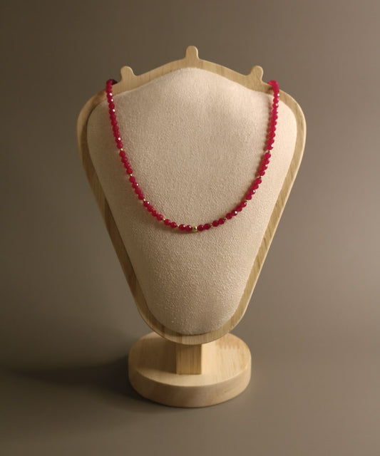 Crimson Glow Ruby Necklace